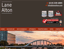 Tablet Screenshot of lanealton.com